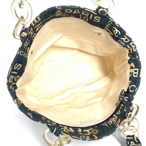 CHANEL By The Sea Line logo Shoulder Bag with Mobile Pouch Tote Bag - Picture 8 of 14